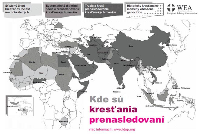 Kde s� kres�ania prenasledovan�