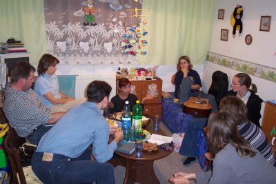 Skupinka u Kadlecovcov